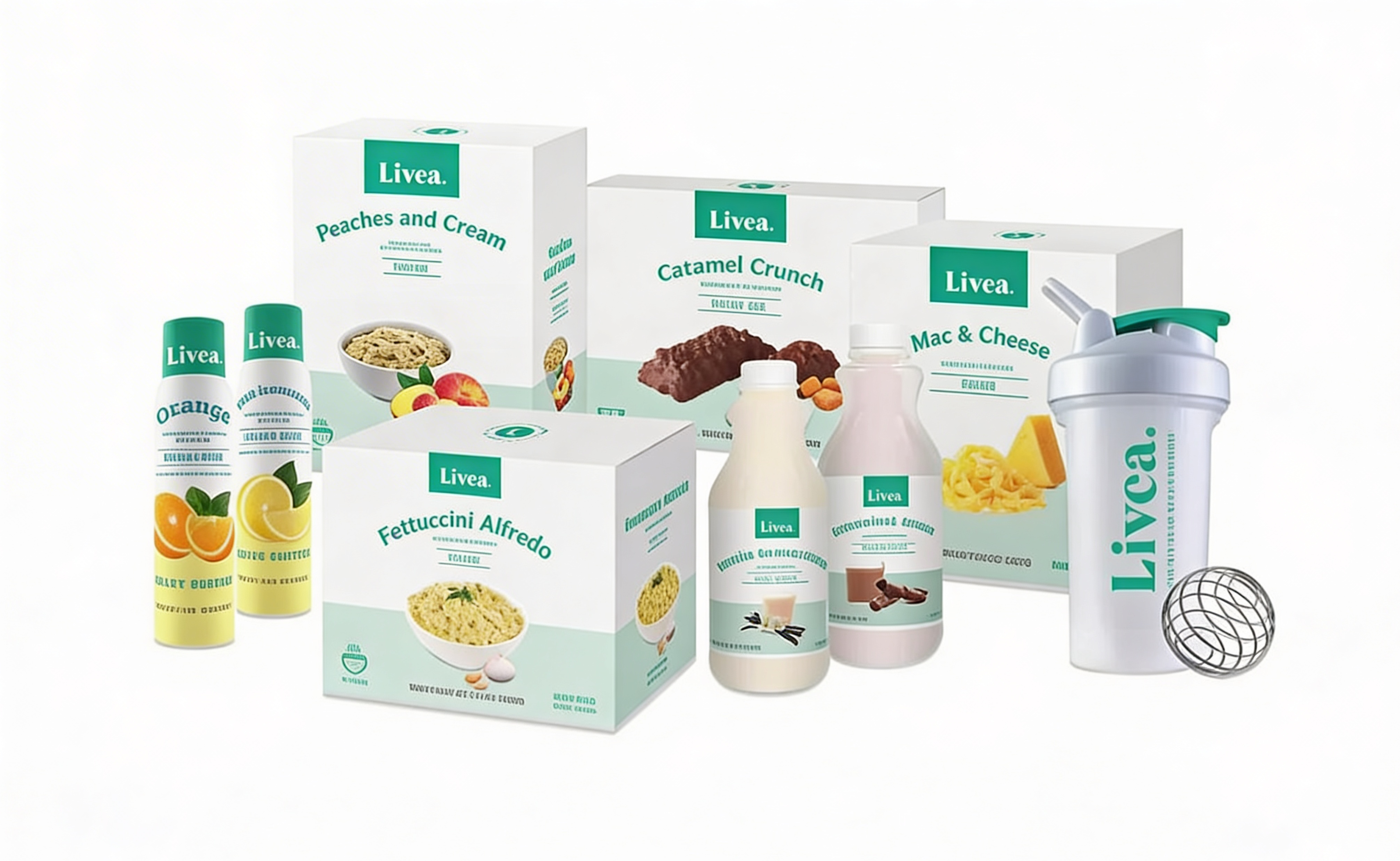 Fresh, colorful Livea-approved meal preparation